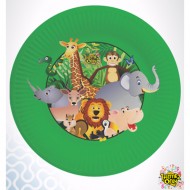 Themez Only Jungle Paper 9 Inch Plate 10 Piece Pack
